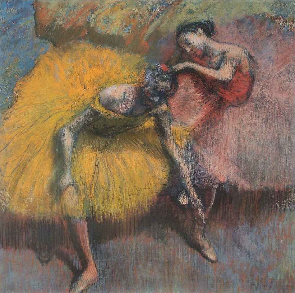 《两个舞者》 Two Dancers 1898 年 布面油画