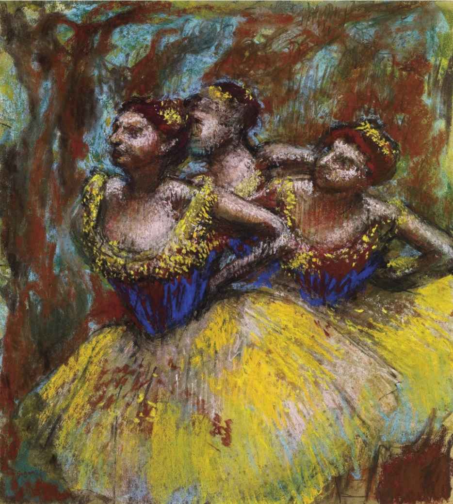 《三个舞者》 Three Dancers 1896 年 布面油画